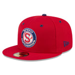 New Era - 59fifty Fitted - MiLB - AC Perf - Spokane Indians - ALTERNATE - Scarlet - Headz Up 