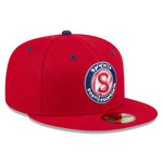 New Era - 59fifty Fitted - MiLB - AC Perf - Spokane Indians - ALTERNATE - Scarlet - Headz Up 