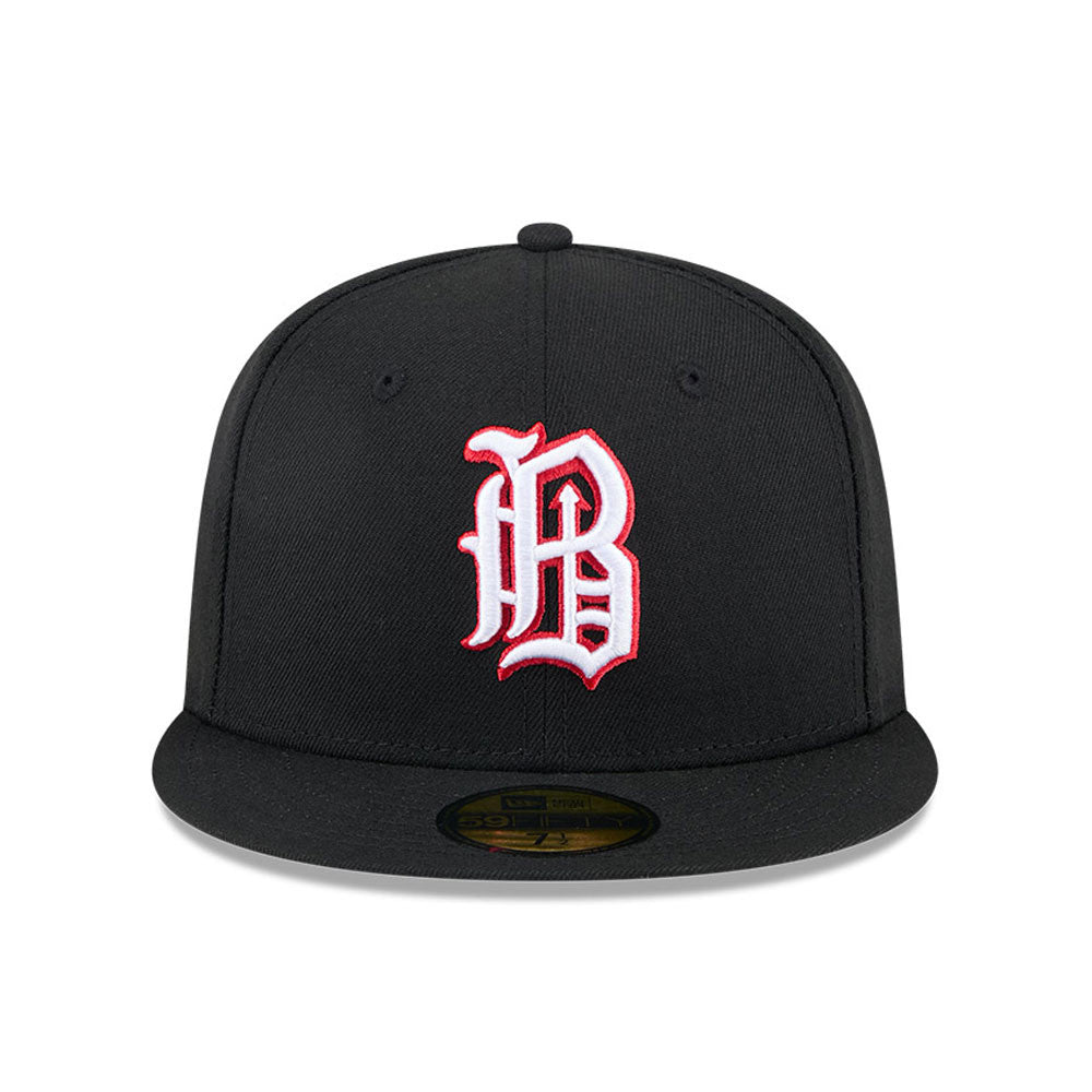 New Era - 59fifty Fitted - MiLB - AC Perf - Birmingham Barons - Black - Headz Up 