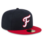 New Era - 59fifty Fitted - MiLB - AC Perf - Fredericksburg Nationals - Navy - Headz Up 