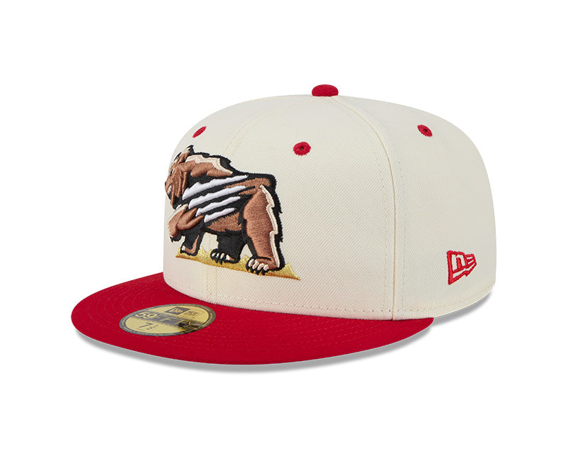 New Era - 59fifty Fitted - MiLB - AC Perf - Fresno Grizzlies - White/Red - Headz Up 