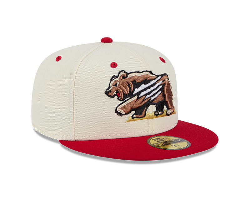 New Era - 59fifty Fitted - MiLB - AC Perf - Fresno Grizzlies - White/Red - Headz Up 