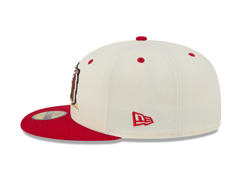 New Era - 59fifty Fitted - MiLB - AC Perf - Fresno Grizzlies - White/Red - Headz Up 