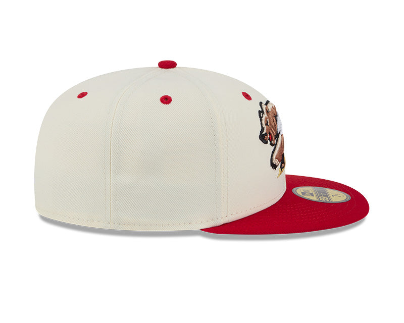 New Era - 59fifty Fitted - MiLB - AC Perf - Fresno Grizzlies - White/Red - Headz Up 
