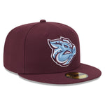 New Era - 59fifty Fitted - MiLB - AC Perf - Lehigh Valley Iron Pigs - Maroon - Headz Up 