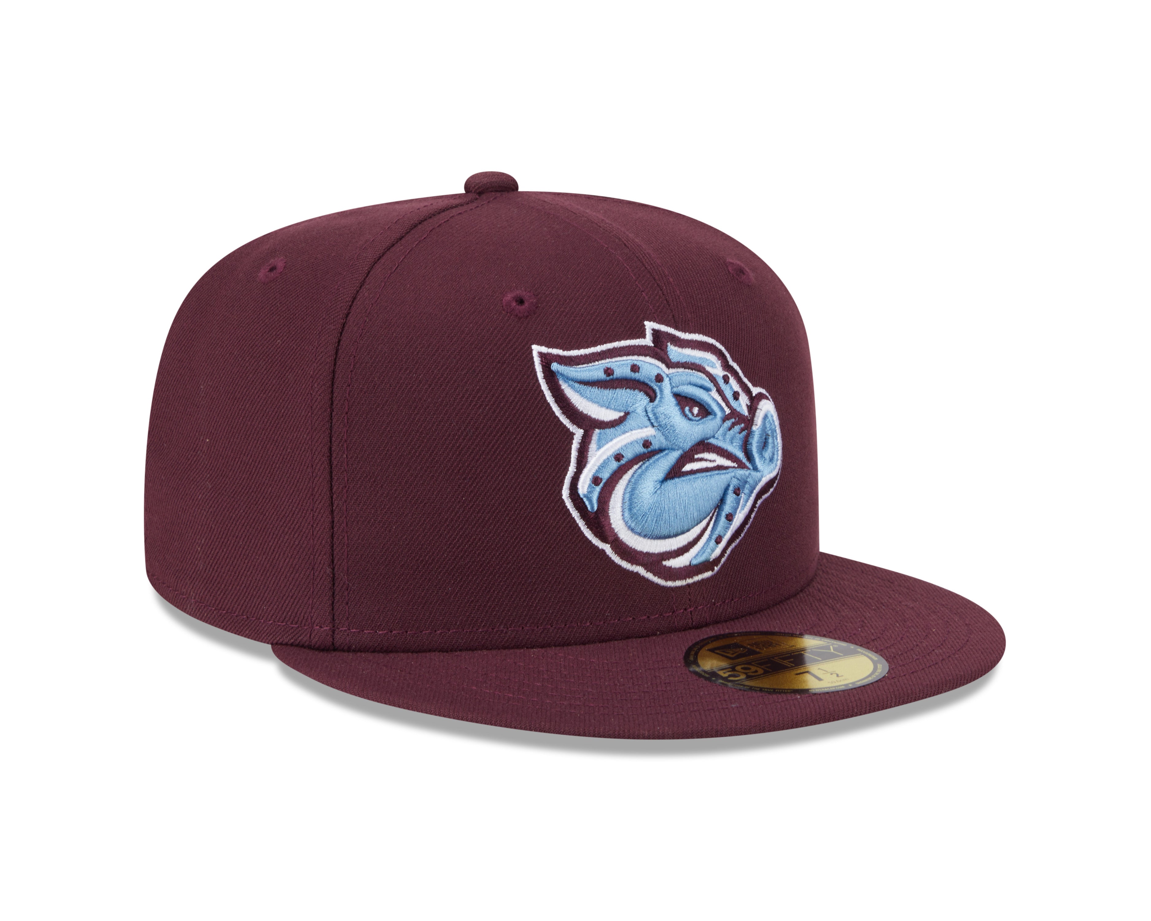 New Era - 59fifty Fitted - MiLB - AC Perf - Lehigh Valley Iron Pigs - Maroon - Headz Up 