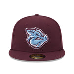 New Era - 59fifty Fitted - MiLB - AC Perf - Lehigh Valley Iron Pigs - Maroon - Headz Up 