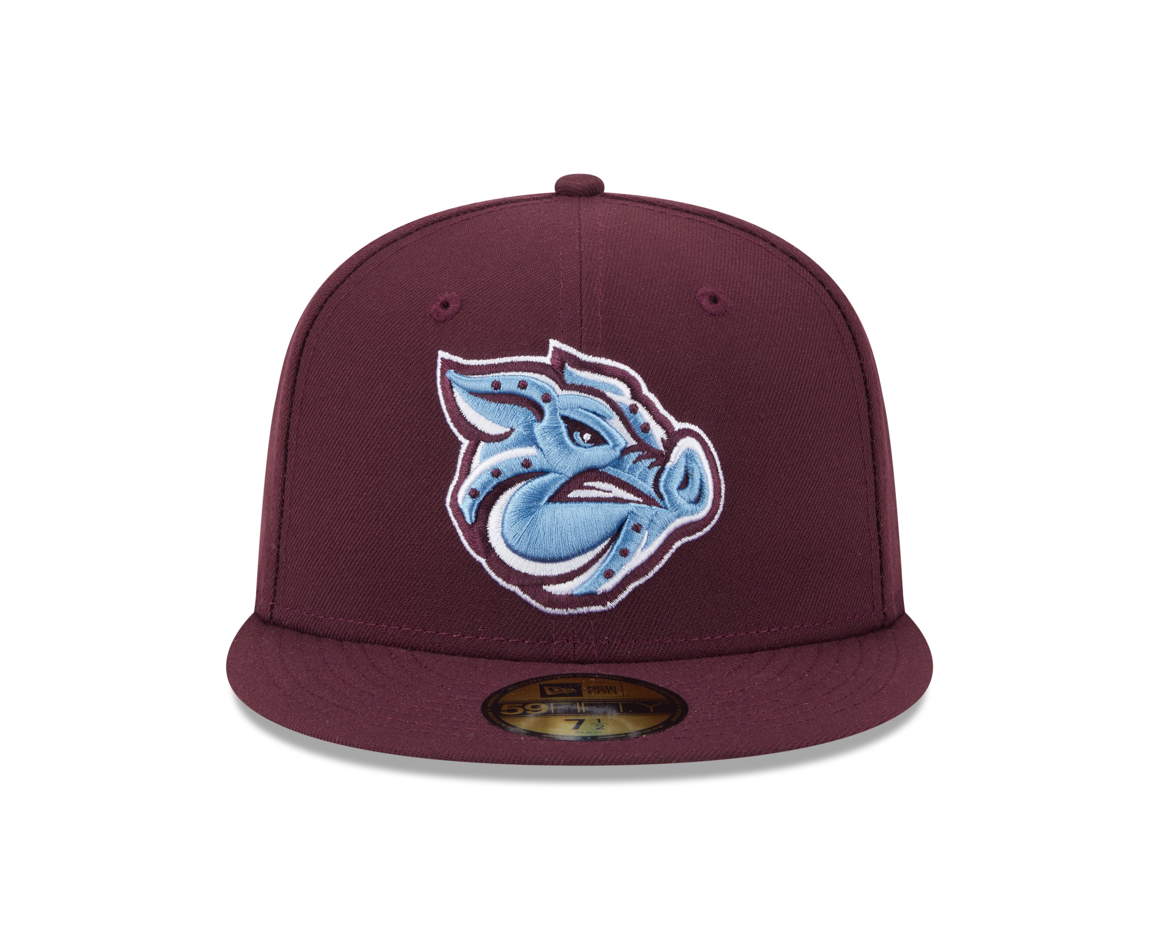New Era - 59fifty Fitted - MiLB - AC Perf - Lehigh Valley Iron Pigs - Maroon - Headz Up 