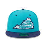 New Era - 59fifty Fitted - MiLB - AC Perf - Lynchburg Hill Cats - Teal - Headz Up 