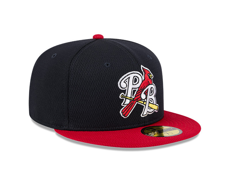 New Era - 59fifty Fitted - MiLB - AC Perf - Palm Beach Cardinals - Navy/Red - Headz Up 
