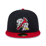 New Era - 59fifty Fitted - MiLB - AC Perf - Palm Beach Cardinals - Navy/Red - Headz Up 