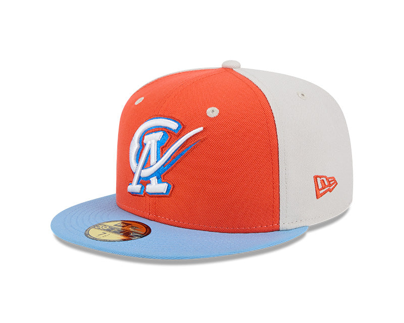 New Era - 59FIFTY Fitted - MiLB - COPA - Oklahoma City Baseball Club - Orange/Light Blue/Stone - Headz Up 