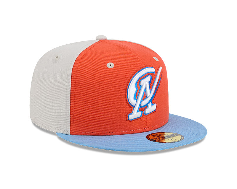 New Era - 59FIFTY Fitted - MiLB - COPA - Oklahoma City Baseball Club - Orange/Light Blue/Stone - Headz Up 