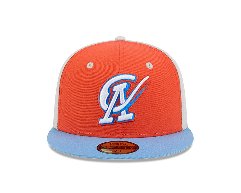New Era - 59FIFTY Fitted - MiLB - COPA - Oklahoma City Baseball Club - Orange/Light Blue/Stone - Headz Up 