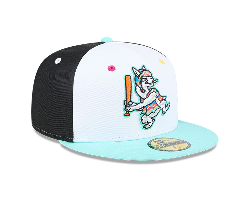 New Era - 59FIFTY Fitted - MiLB - COPA - Hickory Crawdads - White/Turkis/Black - Headz Up 