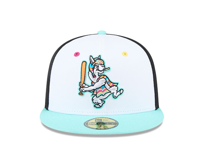 New Era - 59FIFTY Fitted - MiLB - COPA - Hickory Crawdads - White/Turkis/Black - Headz Up 