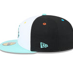 New Era - 59FIFTY Fitted - MiLB - COPA - Hickory Crawdads - White/Turkis/Black - Headz Up 