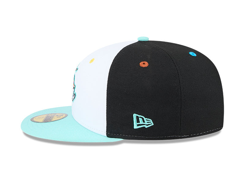 New Era - 59FIFTY Fitted - MiLB - COPA - Hickory Crawdads - White/Turkis/Black - Headz Up 
