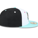 New Era - 59FIFTY Fitted - MiLB - COPA - Hickory Crawdads - White/Turkis/Black - Headz Up 