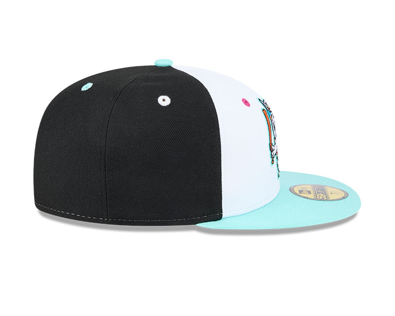 New Era - 59FIFTY Fitted - MiLB - COPA - Hickory Crawdads - White/Turkis/Black - Headz Up 