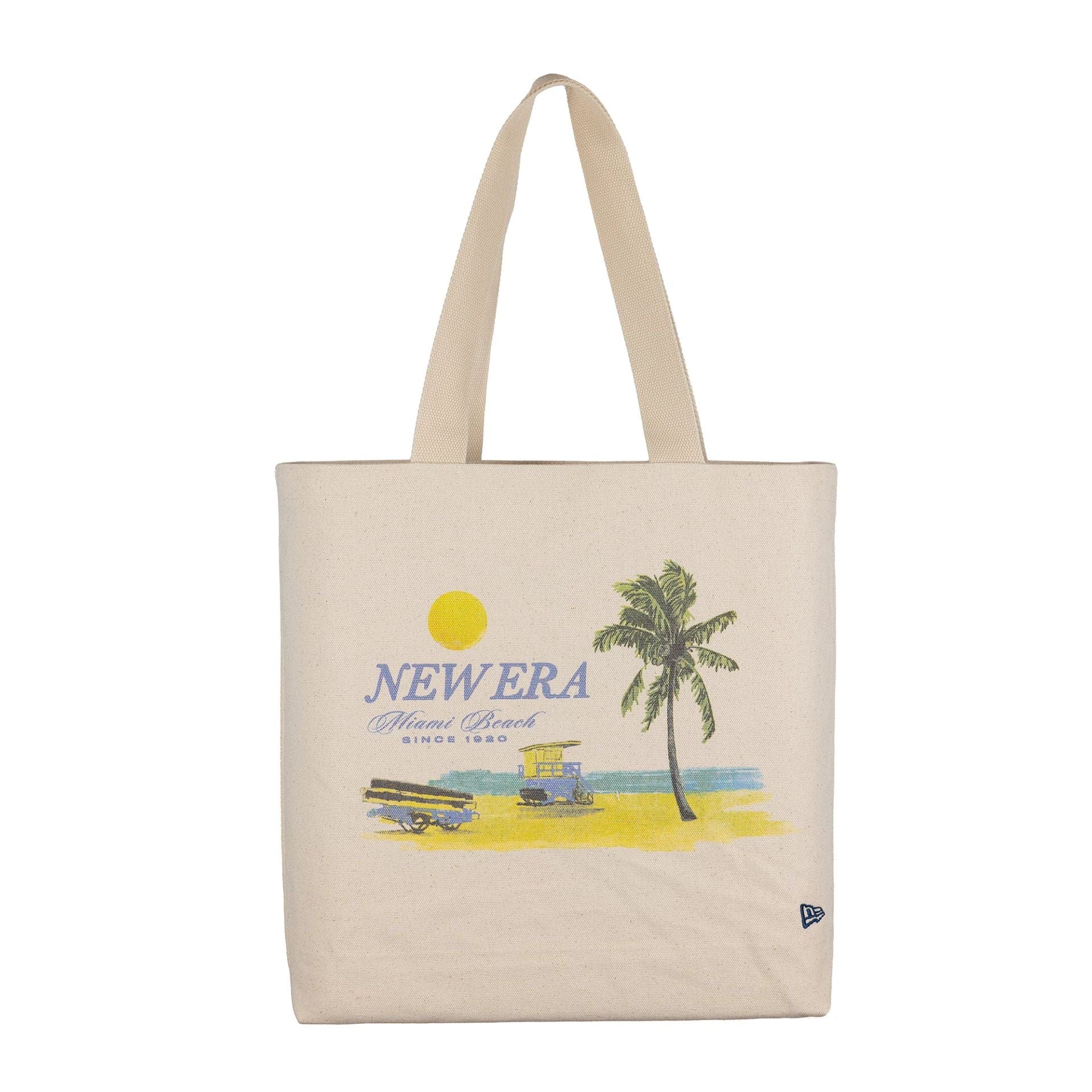 New Era - PALM Graphic Tote Bag - Light Beige - Headz Up 