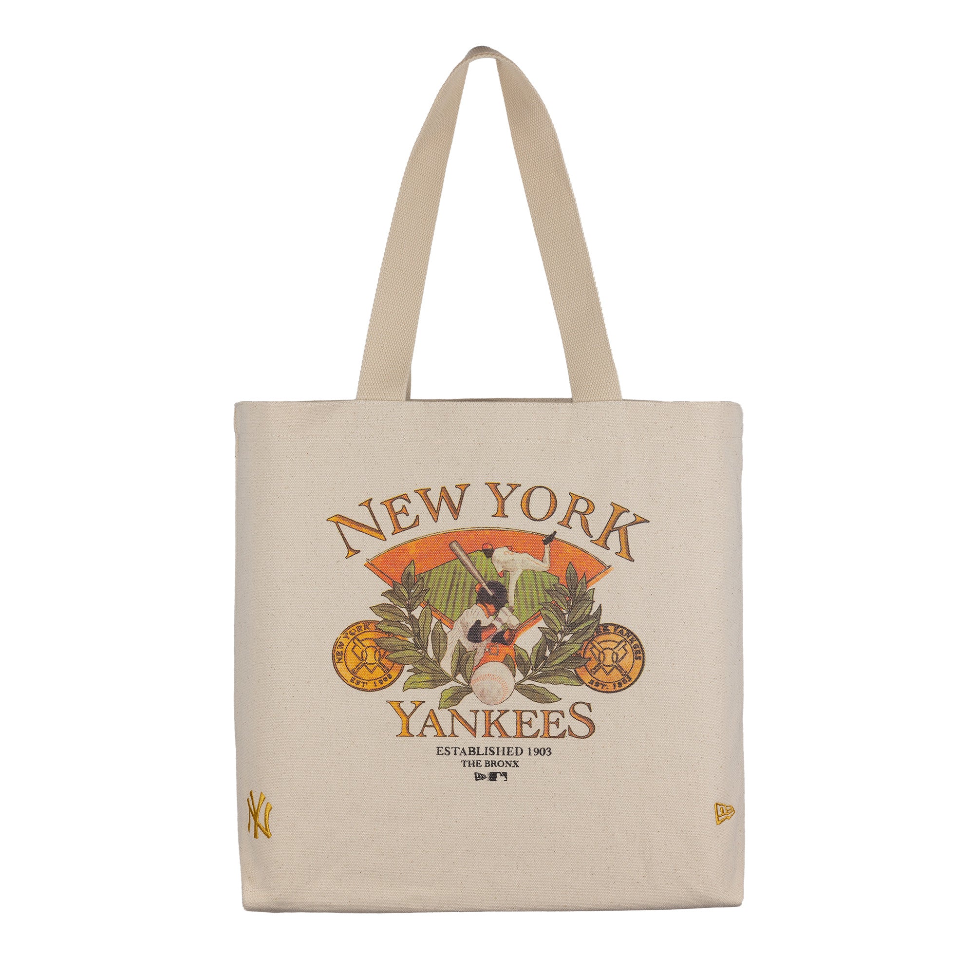 New Era - MLB Graphic Tote Bag - New York Yankees - Light Beige - Headz Up 