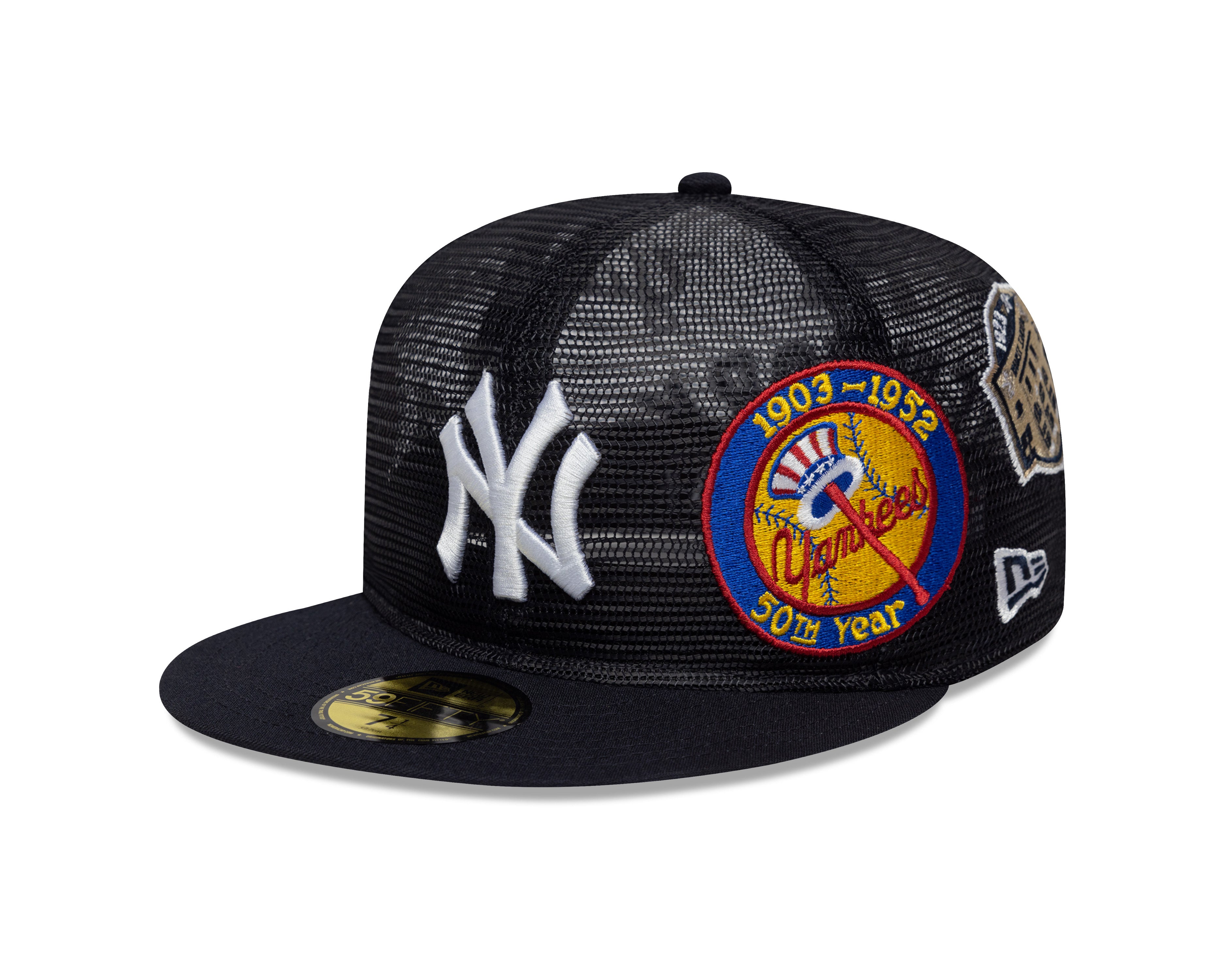New Era - 59FIFTY Fitted Cap - New York Yankees - AOP MESH - Navy - Headz Up 