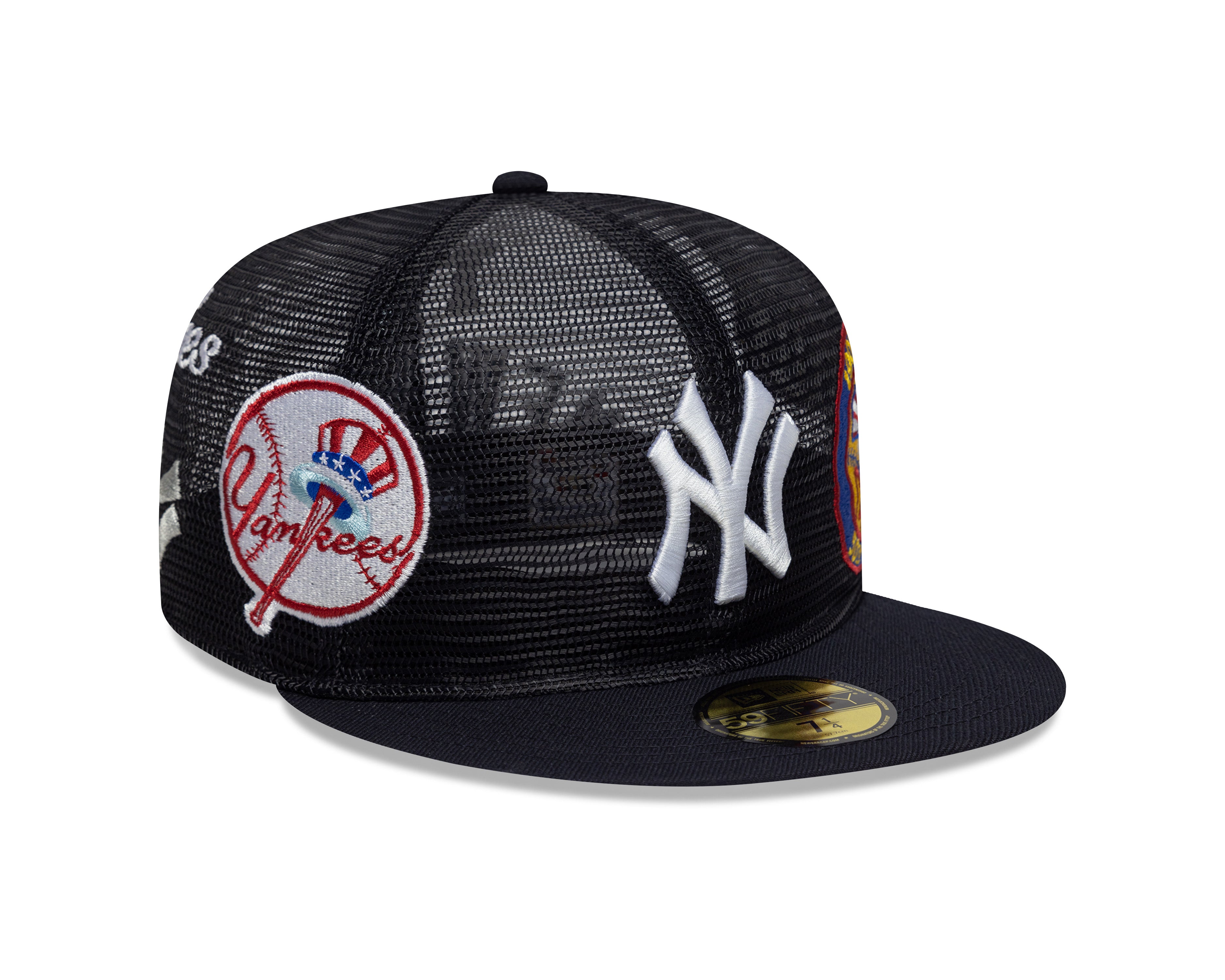 New Era - 59FIFTY Fitted Cap - New York Yankees - AOP MESH - Navy - Headz Up 