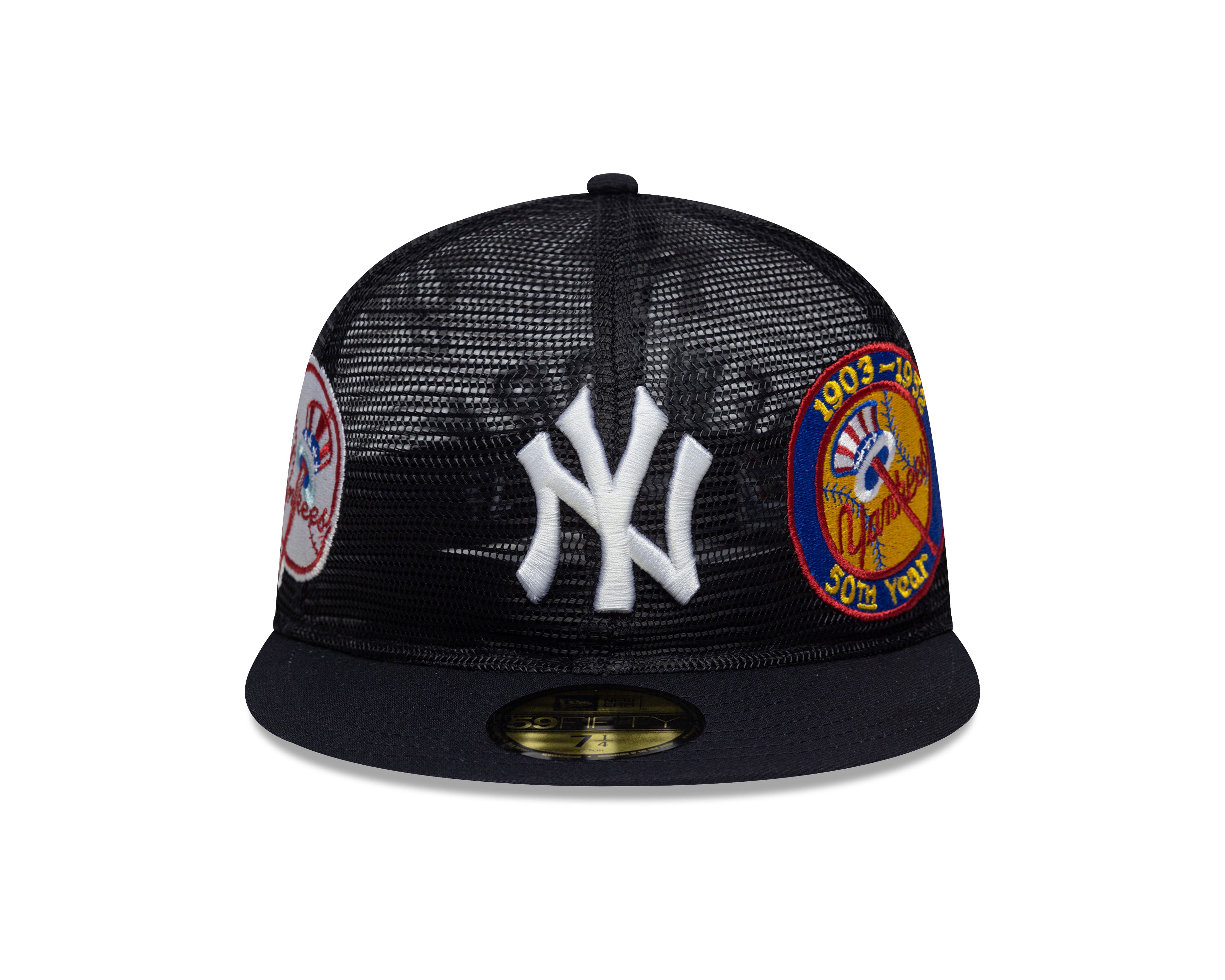 New Era - 59FIFTY Fitted Cap - New York Yankees - AOP MESH - Navy - Headz Up 