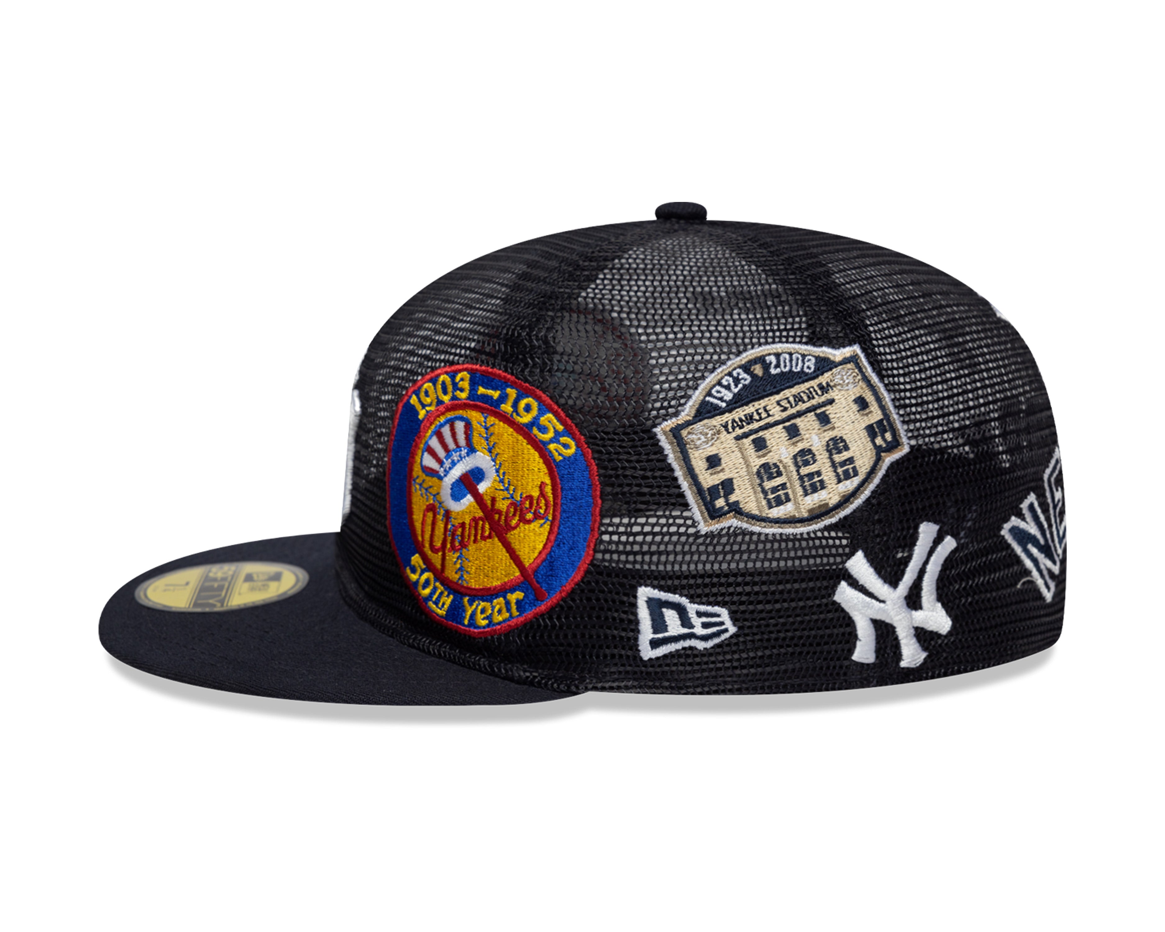 New Era - 59FIFTY Fitted Cap - New York Yankees - AOP MESH - Navy - Headz Up 