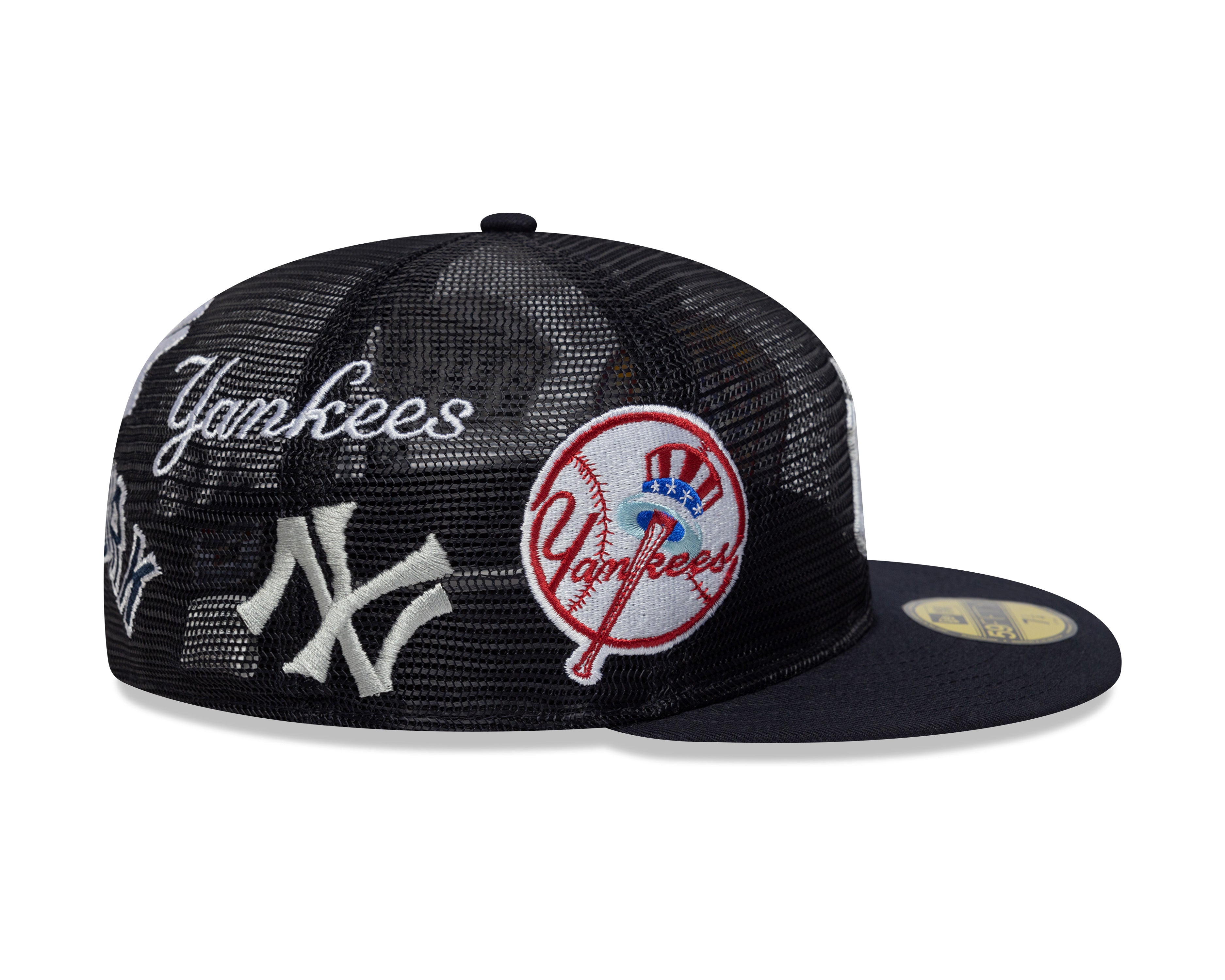 New Era - 59FIFTY Fitted Cap - New York Yankees - AOP MESH - Navy - Headz Up 