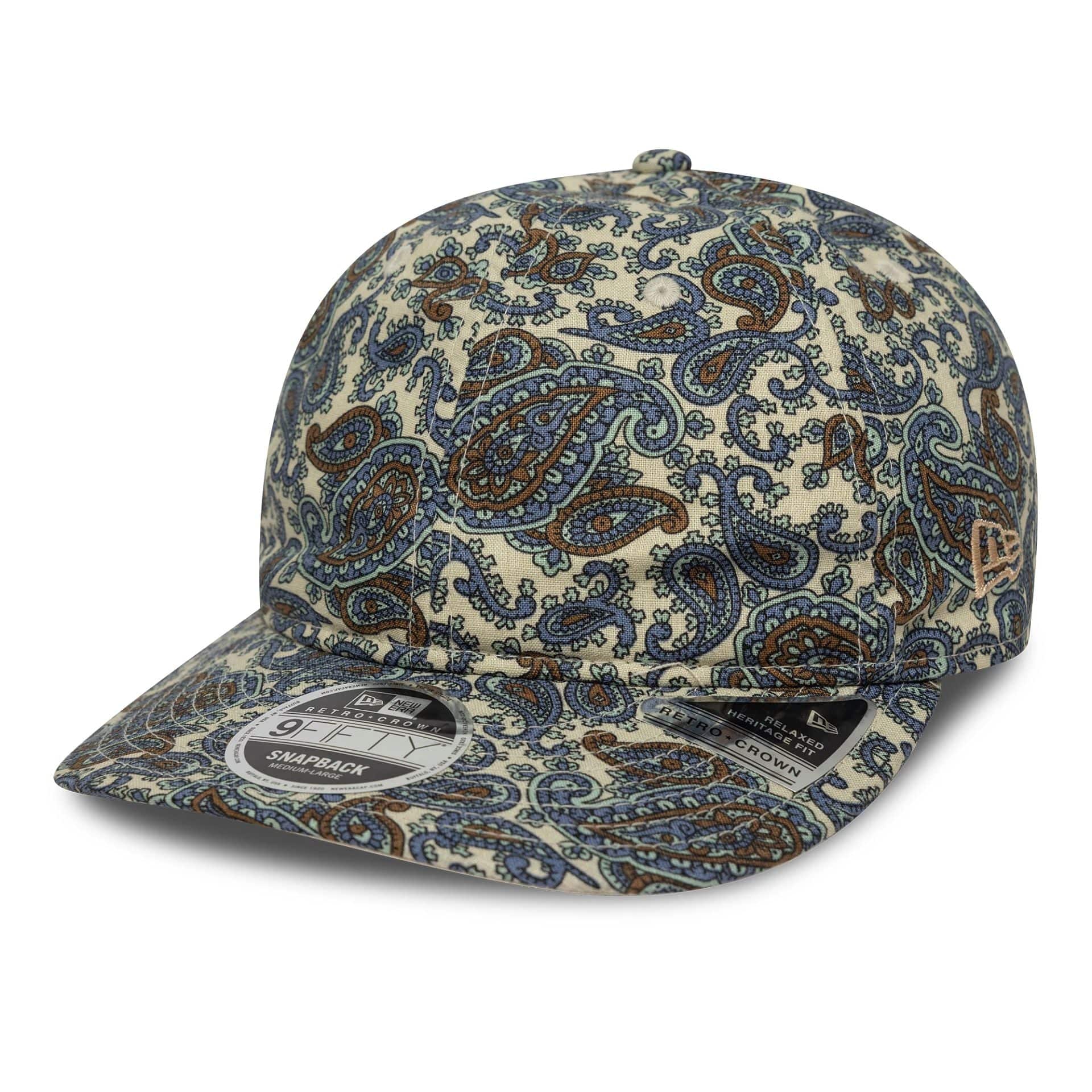 New Era - 9FIFTY Retro Crown - IMG PAISLEY - Stone/Navy - Headz Up 