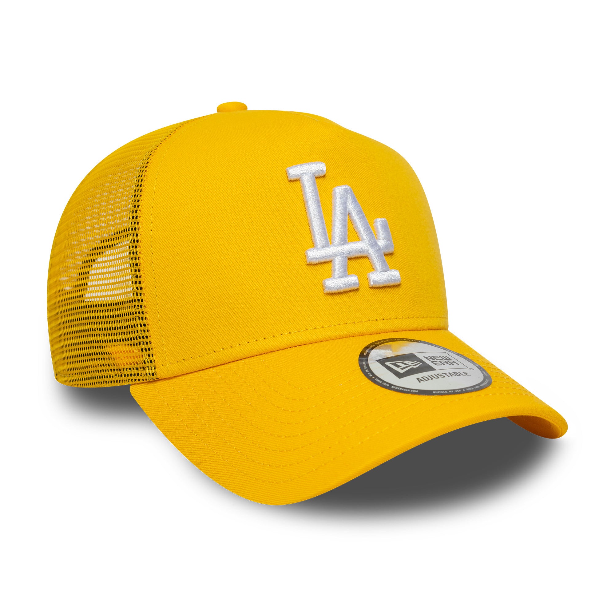 New Era - Los Angeles Dodgers League Essential - Trucker Cap - Light Yellow - Headz Up 