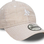 New Era - Oakland Athletics - 9TWENTY - SEERSUCKER - Stone/White - Headz Up 