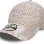 New Era - Oakland Athletics - 9TWENTY - SEERSUCKER - Stone/White - Headz Up 