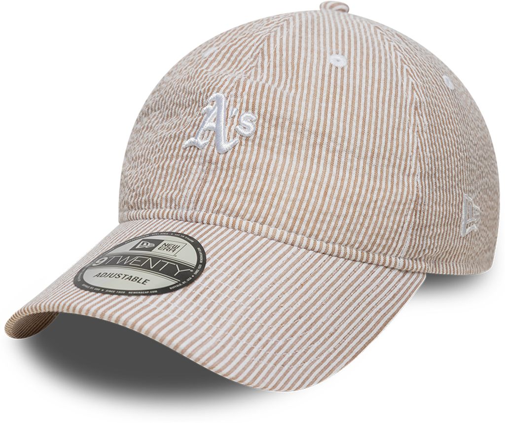 New Era - Oakland Athletics - 9TWENTY - SEERSUCKER - Stone/White - Headz Up 