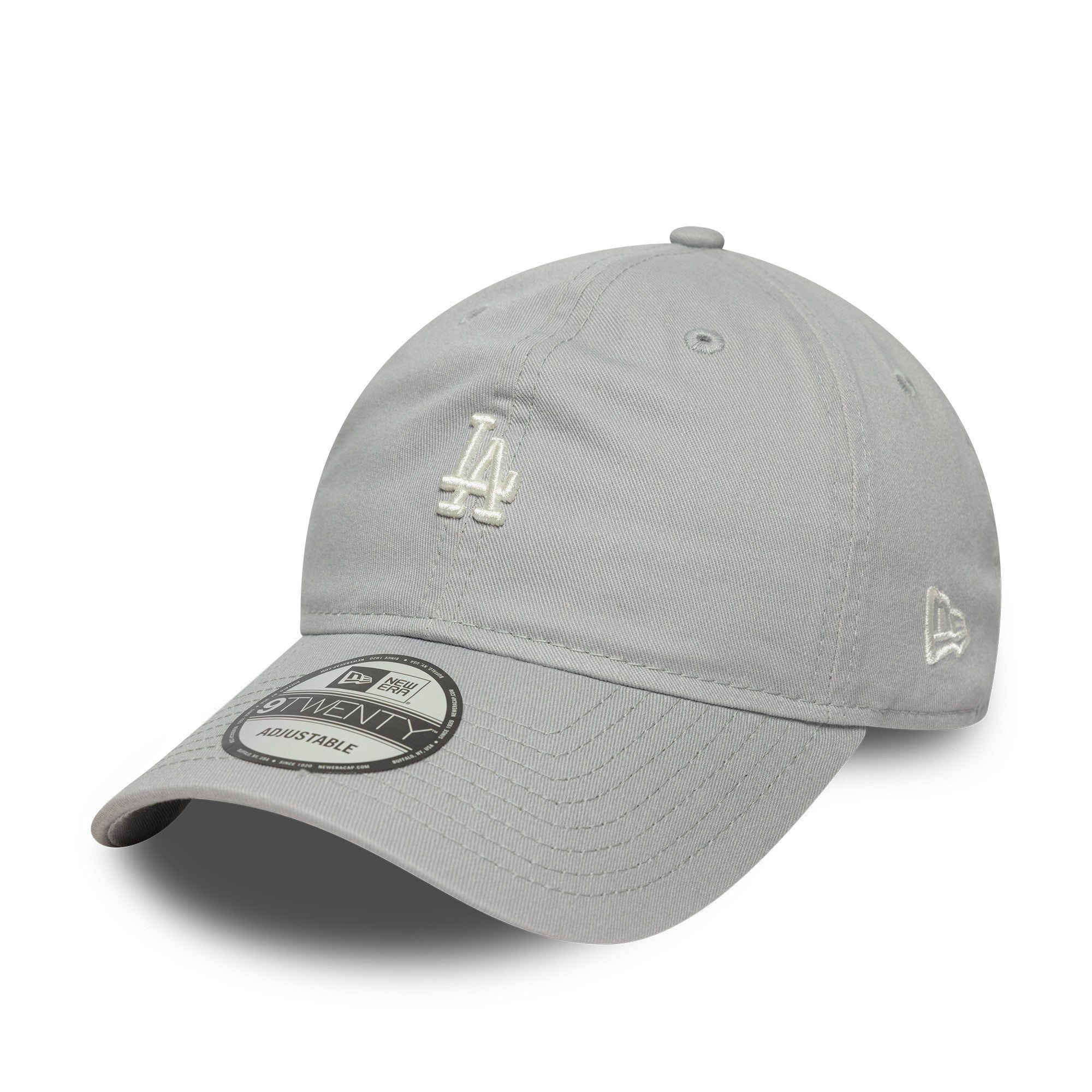 New Era - 9TWENTY - Mini Logo Washed - Los Angeles Dodgers - Grey - Headz Up 