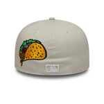 New Era - 59FIFTY Fitted Cap - FOOD ICON - Los Angeles Dodgers - Stone - Headz Up 