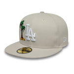 New Era - 59FIFTY Fitted Cap - FOOD ICON - Los Angeles Dodgers - Stone - Headz Up 