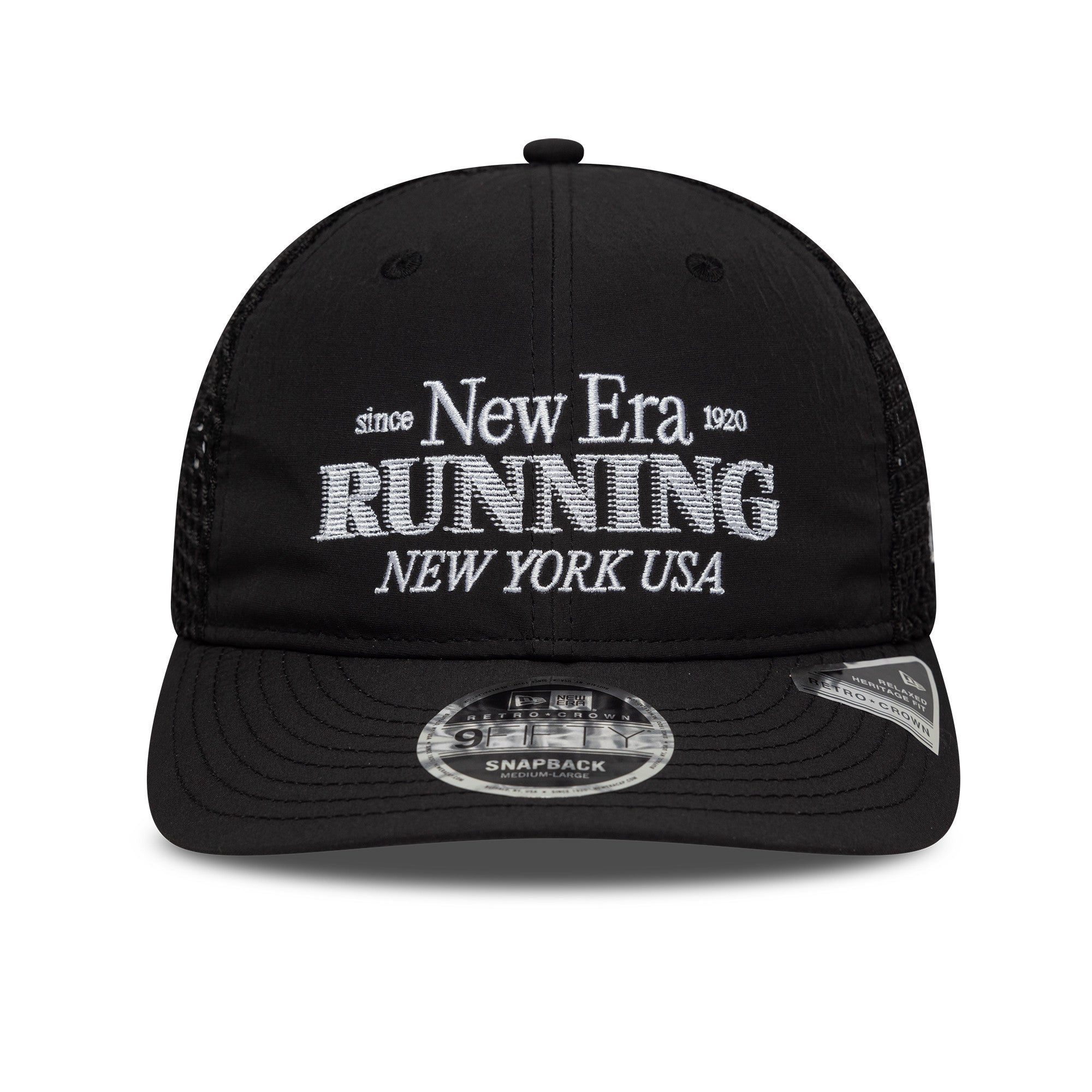 New Era - 9FIFTY Running Retro Crown - Black - Headz Up 