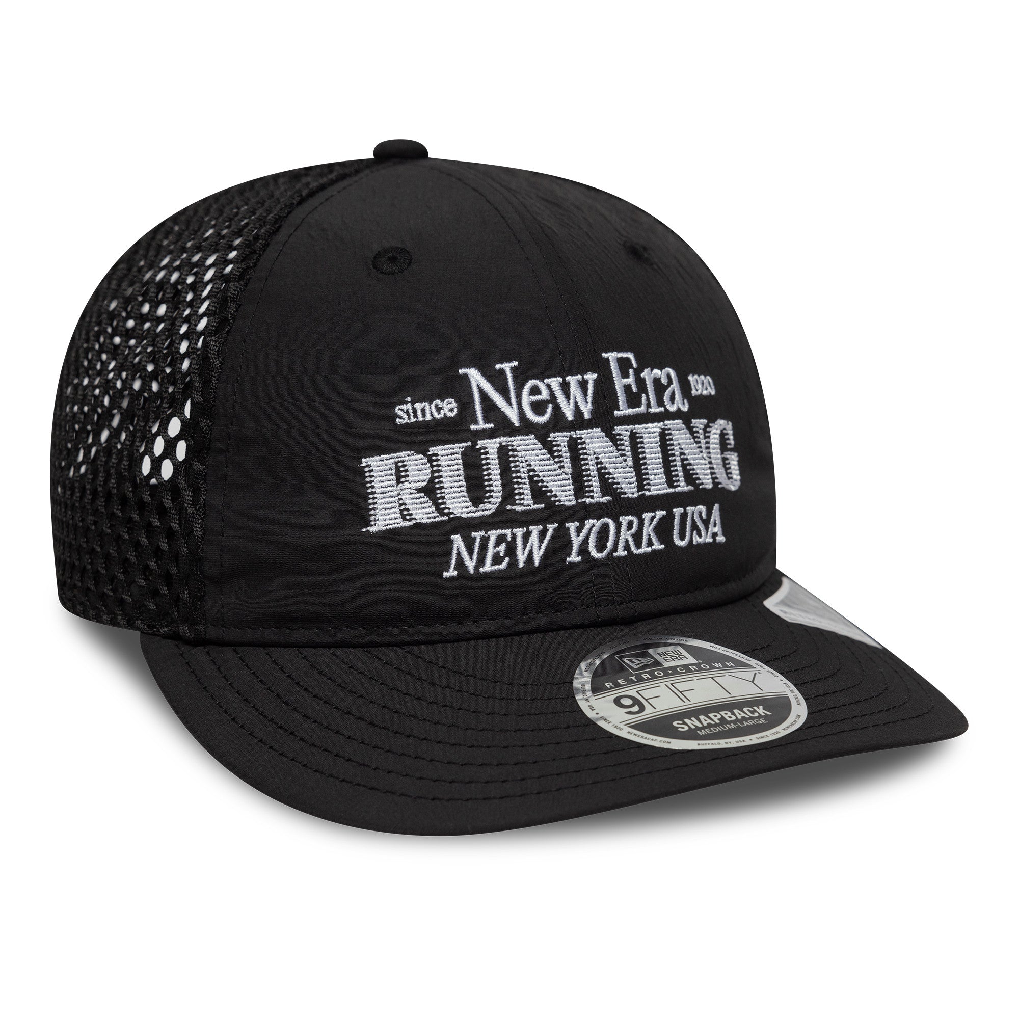 New Era - 9FIFTY Running Retro Crown - Black - Headz Up 