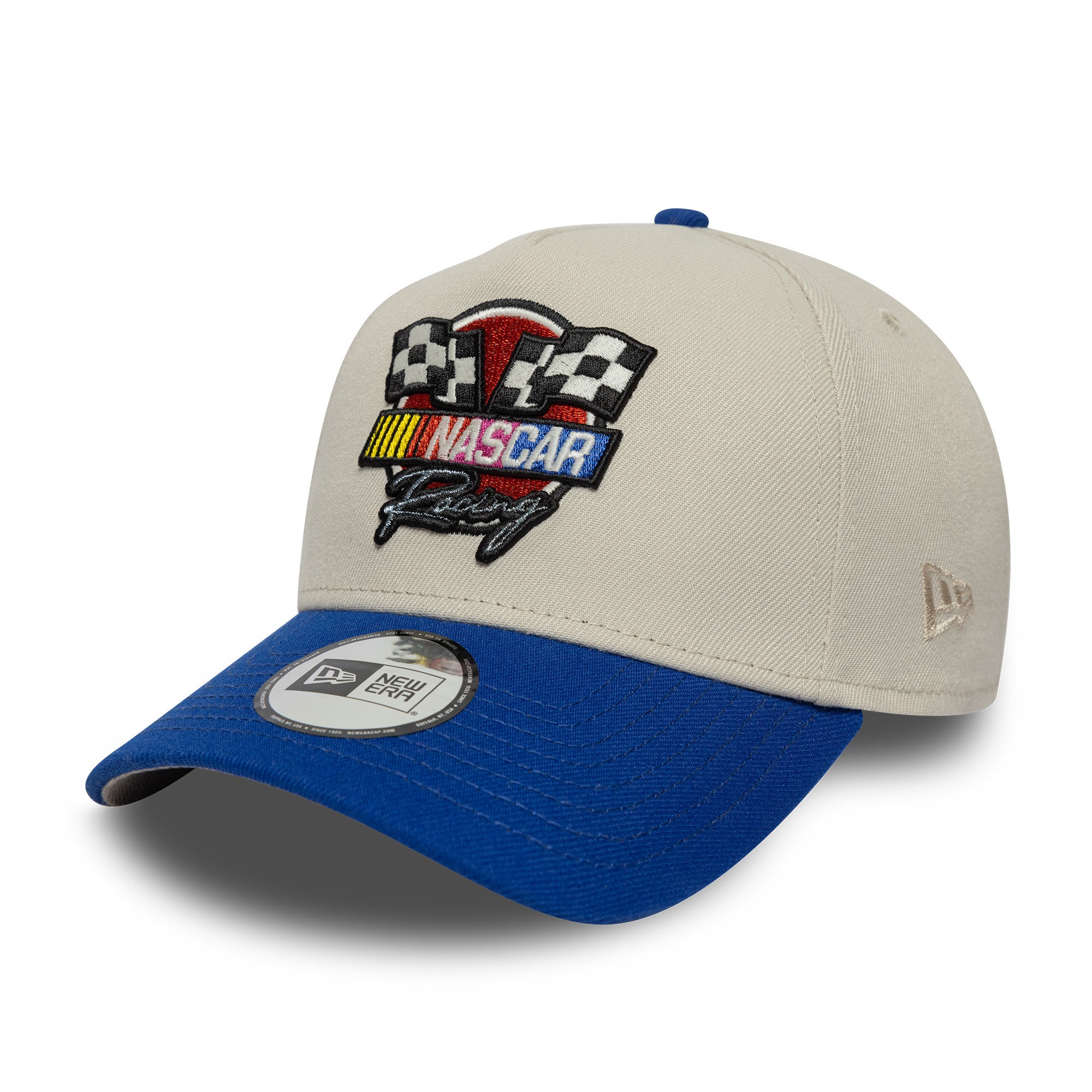 New Era - 9FORTY E-FRAME - NASCAR FLAG - Chrome/Blue - Headz Up 