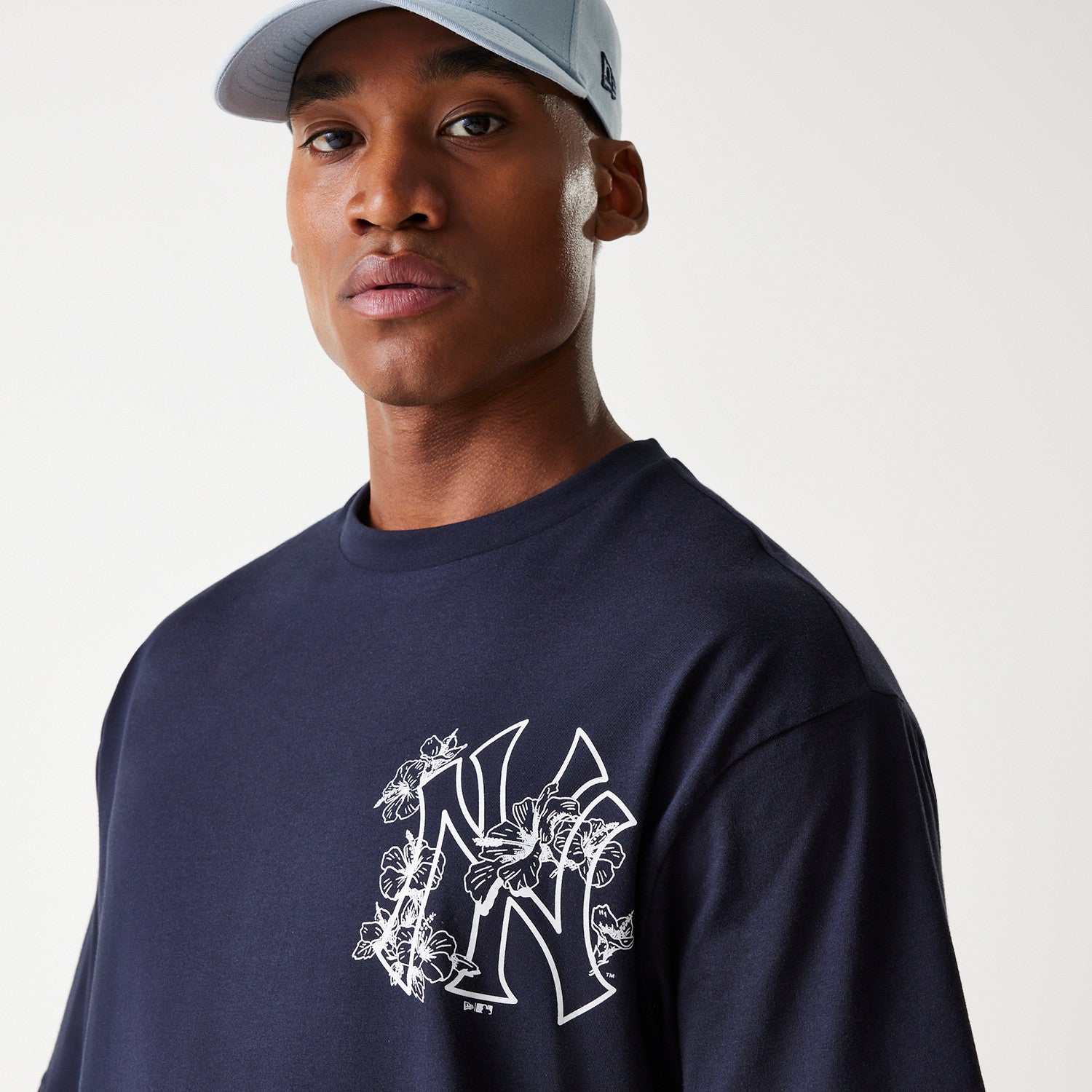 New Era - MLB FLORAL Graphic - Oversize Tee - New York Yankees - Navy - Headz Up 