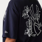 New Era - MLB FLORAL Graphic - Oversize Tee - New York Yankees - Navy - Headz Up 