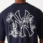 New Era - MLB FLORAL Graphic - Oversize Tee - New York Yankees - Navy - Headz Up 