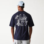 New Era - MLB FLORAL Graphic - Oversize Tee - New York Yankees - Navy - Headz Up 