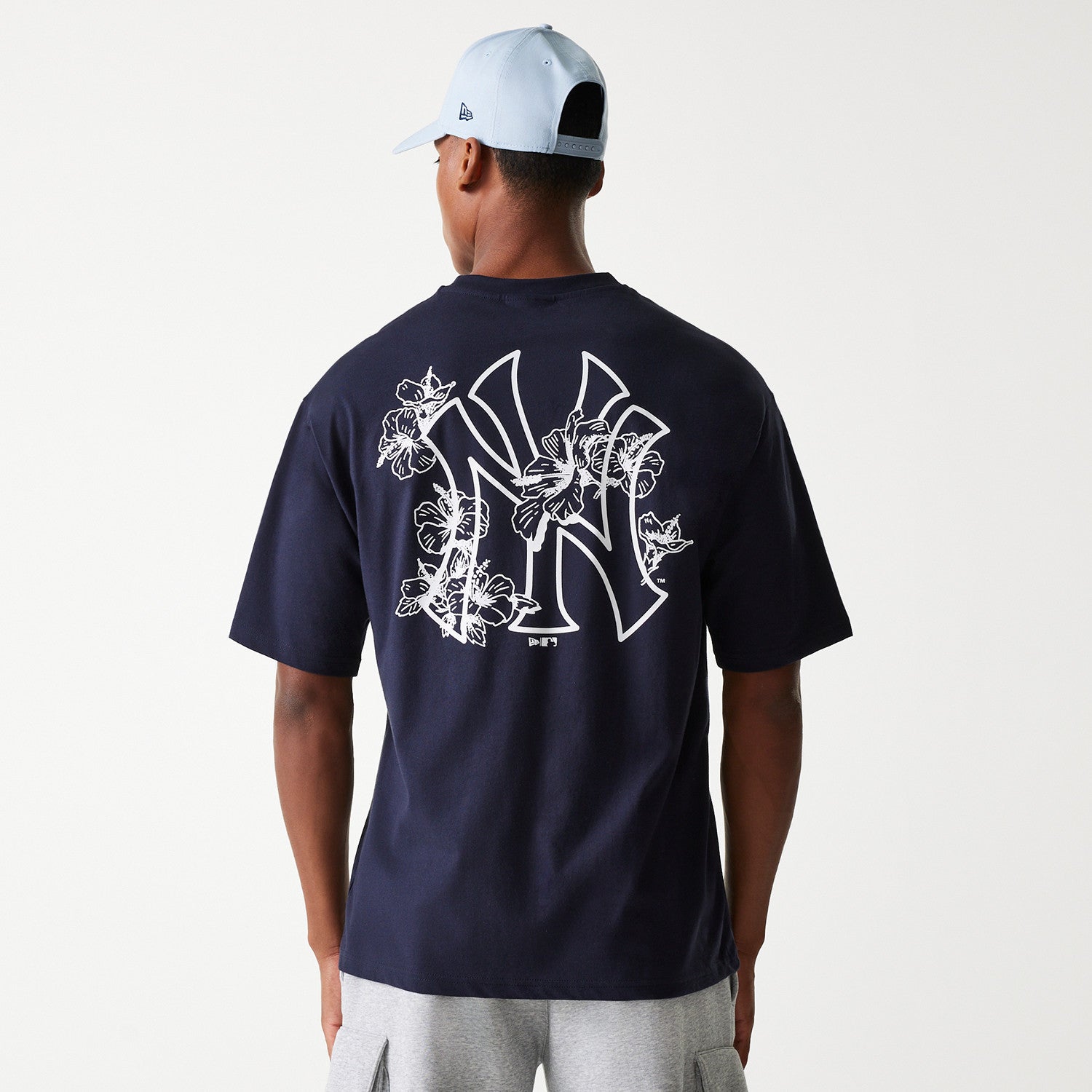 New Era - MLB FLORAL Graphic - Oversize Tee - New York Yankees - Navy - Headz Up 
