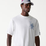 New Era - MLB FLORAL Graphic - Oversize Tee - Los Angeles Dodgers - White - Headz Up 