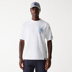 New Era - MLB FLORAL Graphic - Oversize Tee - Los Angeles Dodgers - White - Headz Up 