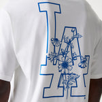 New Era - MLB FLORAL Graphic - Oversize Tee - Los Angeles Dodgers - White - Headz Up 